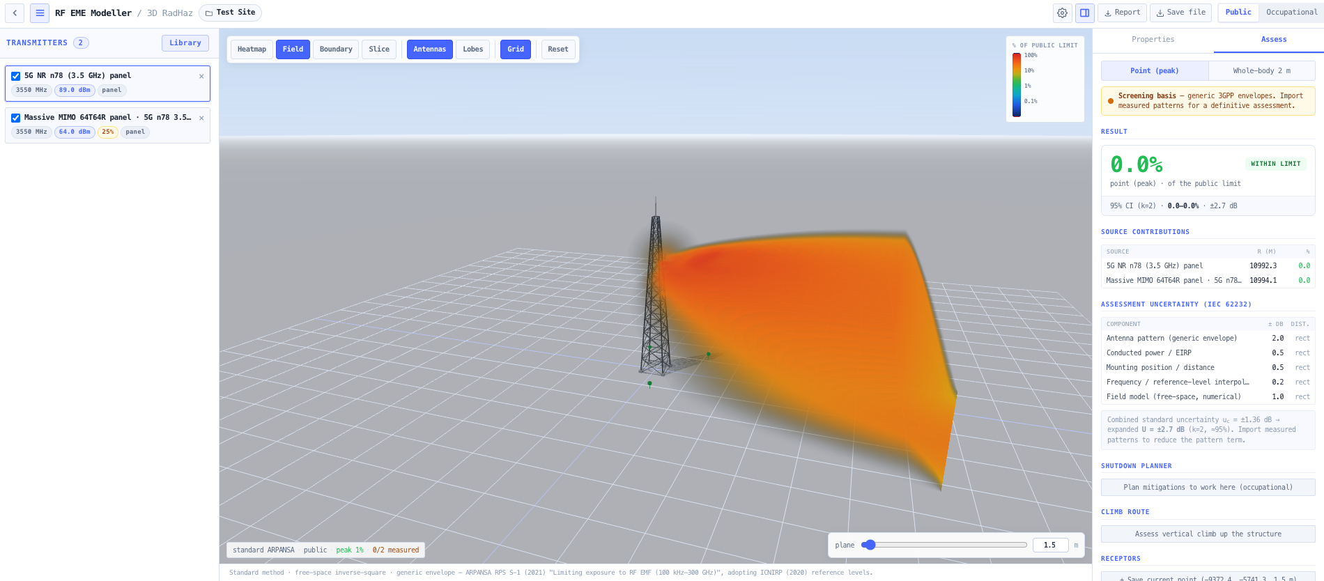 Engineer a microwave backhaul link